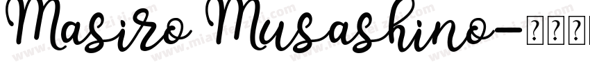 Masiro Musashino字体转换